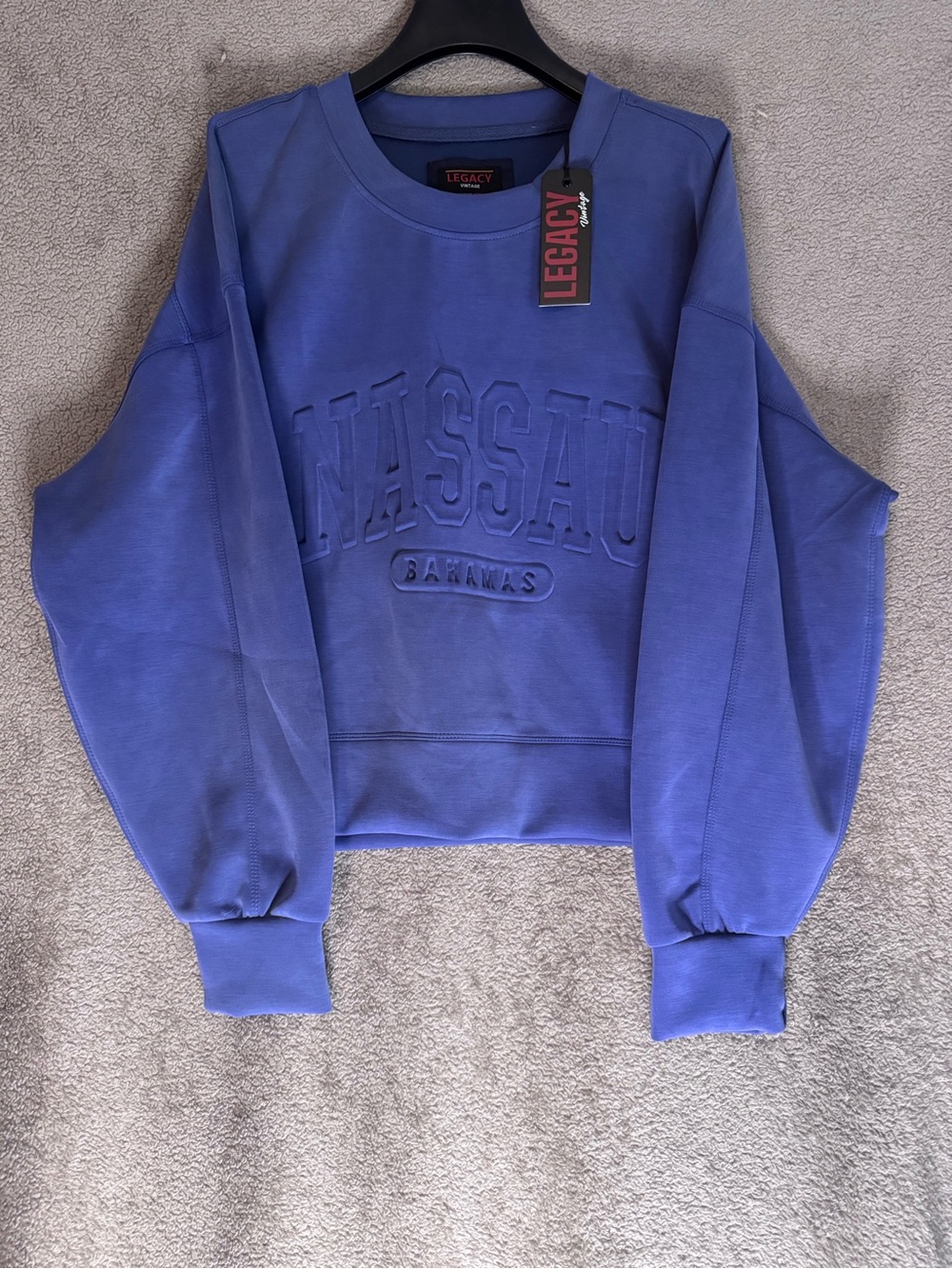 Legacy Men’s Crewneck Sweatshirt in Periwinkle Blue